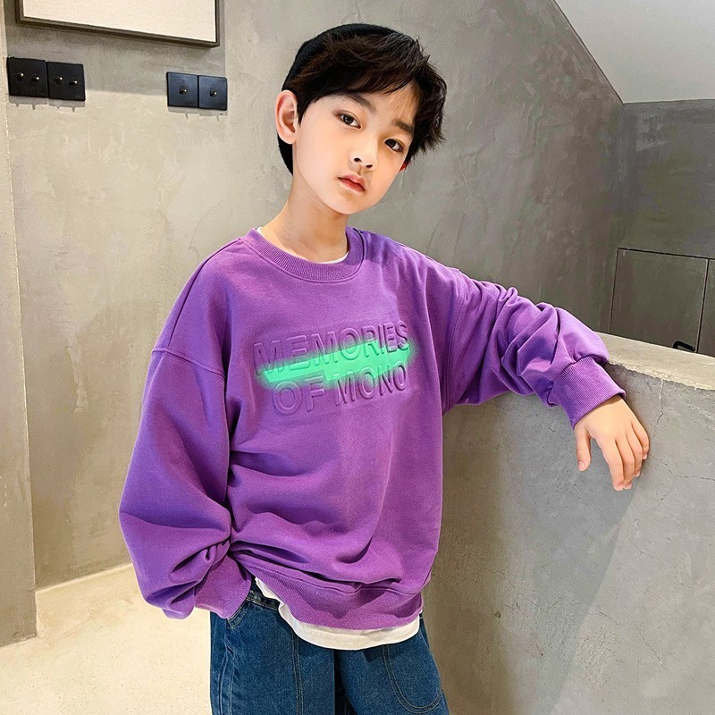 Pullover Fashion Kids Tops Spring Fall Children Boys Letters Sweatshirts Cotton Purple Yellow T Shirt Teen Clothes 10 12 14Y 221010, Color 4
Pullover Fashion Kids Tops Spring Fall Children Boys Letters Sweatshirts Cotton Purple Yellow T Shirt Teen Clothes 10 12 14Y 221010, Color 4