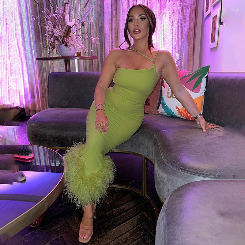 Casual Dresses 2022 Summer Midi Dress Clubwear Elegant One Shoulder Feather Bottom Sleeveless Bodycon Long For Women, Black
Casual Dresses 2022 Summer Midi Dress Clubwear Elegant One Shoulder Feather Bottom Sleeveless Bodycon Long For Women, Black
