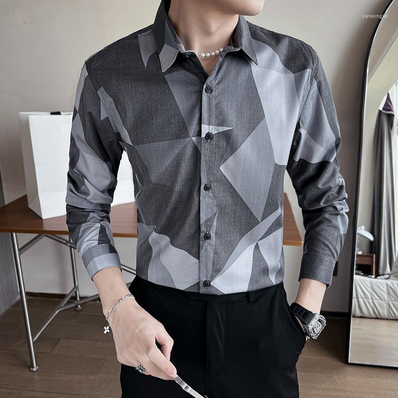 Men's Casual Shirts Autumn Long Sleeve For Men Vintage Argyle Printed Slim Fit Male Tuxedo Shirt Business Formal Social Chemise Homme, Wine
Men's Casual Shirts Autumn Long Sleeve For Men Vintage Argyle Printed Slim Fit Male Tuxedo Shirt Business Formal Social Chemise Homme, Wine