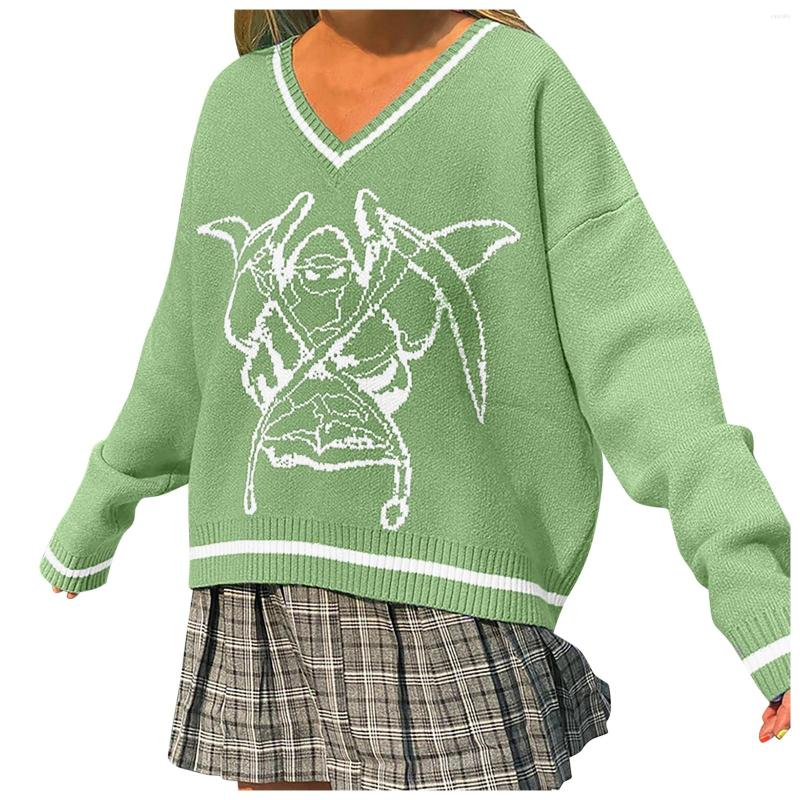 Women' Sweaters Women' T-personal Pattern Loose Female V-neck College Style Woolen Knit Jumpers Autumn Winter Pullover Sweater, Black
Women' Sweaters Women' T-personal Pattern Loose Female V-neck College Style Woolen Knit Jumpers Autumn Winter Pullover Sweater, Black