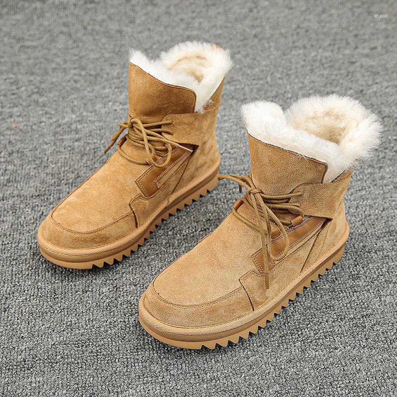 Boots Winter Snow Women's Plus Velvet Thick Fashion All-match Flat Bottom Non-slip Waterproof Warm Large Cotton Shoes, Camel suede cloth
Boots Winter Snow Women's Plus Velvet Thick Fashion All-match Flat Bottom Non-slip Waterproof Warm Large Cotton Shoes, Camel suede cloth