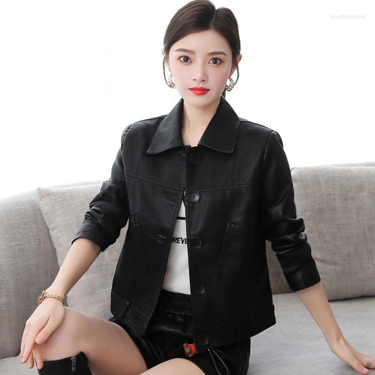 Women's Leather Doll Collar Coat Women Autumn Short 2022 Korean Version Loose And Versatile Outerwear Jacket, Beige
Women's Leather Doll Collar Coat Women Autumn Short 2022 Korean Version Loose And Versatile Outerwear Jacket, Beige