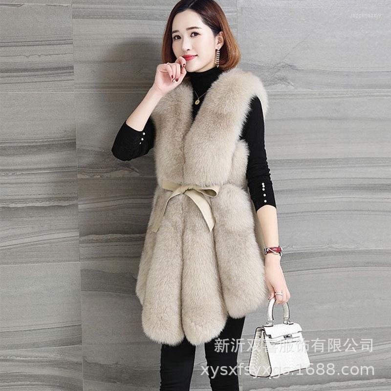 Women' Fur Autumn And Winter Warm Casual Ladies Mid-length Stitching Vest, Picture color
Women' Fur Autumn And Winter Warm Casual Ladies Mid-length Stitching Vest, Picture color