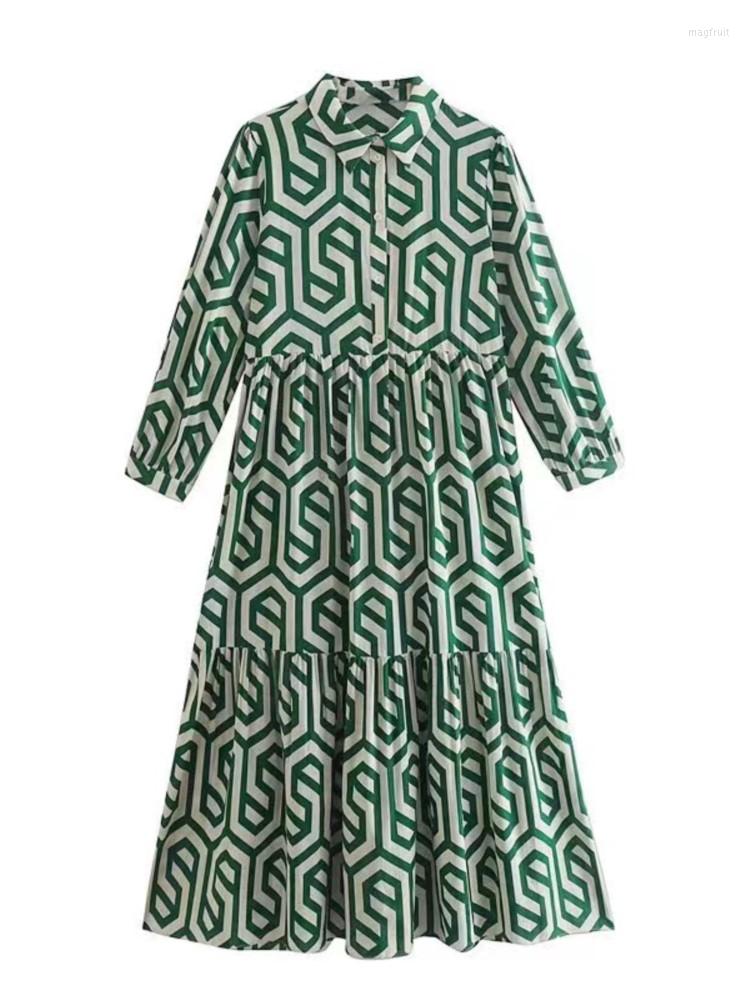 Casual Dresses 2022 Women Vintage Geometric Print Pleats Slim Midi Shirt Female Chic Ruffles A Line Vestidos, Black
Casual Dresses 2022 Women Vintage Geometric Print Pleats Slim Midi Shirt Female Chic Ruffles A Line Vestidos, Black