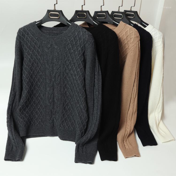 Women's Sweaters Women's Autumn And Winter Style Thick Cashmere Sweater Knitted Pullover Twist Rhombus Round Neck, Black
Women's Sweaters Women's Autumn And Winter Style Thick Cashmere Sweater Knitted Pullover Twist Rhombus Round Neck, Black