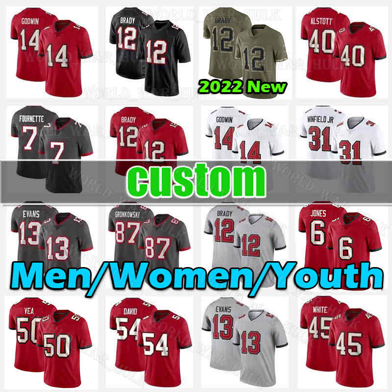 13 Mike Evans Football Jersey 40 Alstott Tom Brady Chris Godwin Derrick Brooks 9 Joe Tryon-Shoyinka Kyle Trask Vita Vea Shaquil Barrett Carl Nassib Sean Murphy-Bunting, Women custom jersey(haidao)+patch
13 Mike Evans Football Jersey 40 Alstott Tom Brady Chris Godwin Derrick Brooks 9 Joe Tryon-Shoyinka Kyle Trask Vita Vea Shaquil Barrett Carl Nassib Sean Murphy-Bunting, Women custom jersey(haidao)+patch