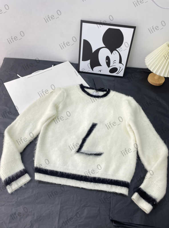 Brand Womens Sweater Striped Letter Logo Printing Sweater Tops Mohair Round Collar Loose Long Sleeve Knitwear Warm Fashion Designer Cardigan 1970
Brand Womens Sweater Striped Letter Logo Printing Sweater Tops Mohair Round Collar Loose Long Sleeve Knitwear Warm Fashion Designer Cardigan 1970
