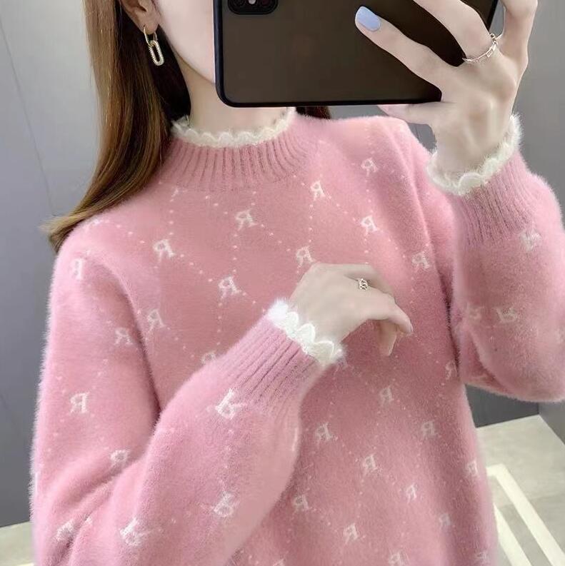 Women' Sweaters Long-Sleeved O-neck Knitted Print Pullover Dress Autumn supre Loose Casual Tops, 04
Women' Sweaters Long-Sleeved O-neck Knitted Print Pullover Dress Autumn supre Loose Casual Tops, 04