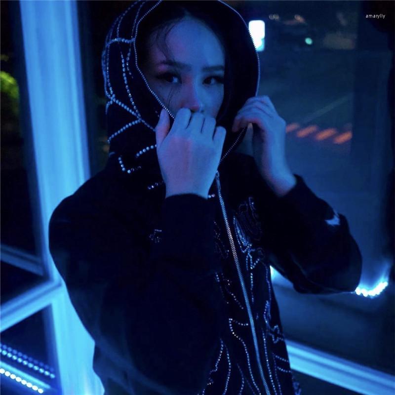 Men's Hoodies Wen Women Y2K Diamond Jacket Fall Long Sleeve Hoodie Sweatshirt Reflective Glitter ZipUp Rhinestone Web Zip Cardig, Style-e
Men's Hoodies Wen Women Y2K Diamond Jacket Fall Long Sleeve Hoodie Sweatshirt Reflective Glitter ZipUp Rhinestone Web Zip Cardig, Style-e