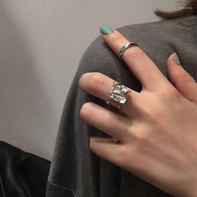 Wedding Rings Concave Convex Chunky Pave Locket Punk Silver Color Adjustable Ring For Women Fashion Trendy Jewelry Gift
Wedding Rings Concave Convex Chunky Pave Locket Punk Silver Color Adjustable Ring For Women Fashion Trendy Jewelry Gift