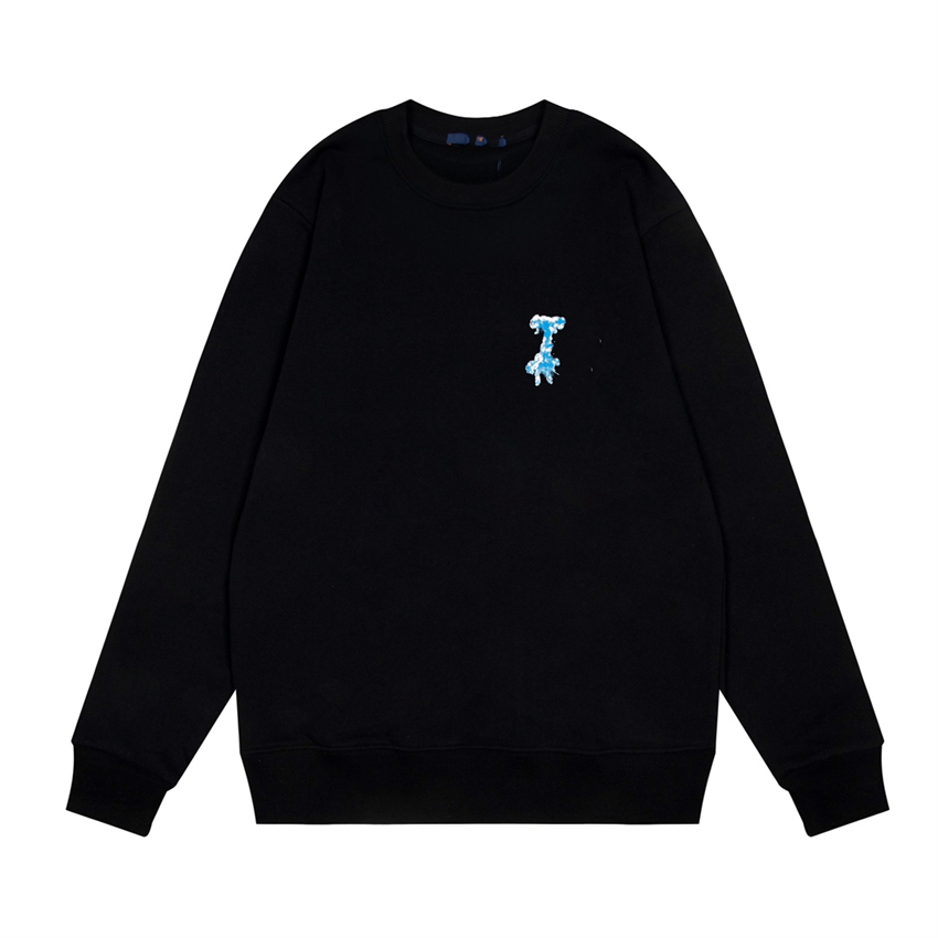 Casual men's hoodies and sweatshirts louiseity winter wrinkle north lettering fashion long sleeve viutonity 10-016