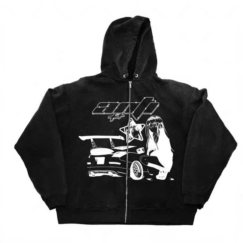 Womens Hoodies Sweatshirts Cartoon Anime Printed Zipper Ladies Hoodie Spring Harajuku Gothic Sweatshirt Black Long Sleeve Retro y2k Jacket Women Top 221010
Womens Hoodies Sweatshirts Cartoon Anime Printed Zipper Ladies Hoodie Spring Harajuku Gothic Sweatshirt Black Long Sleeve Retro y2k Jacket Women Top 221010