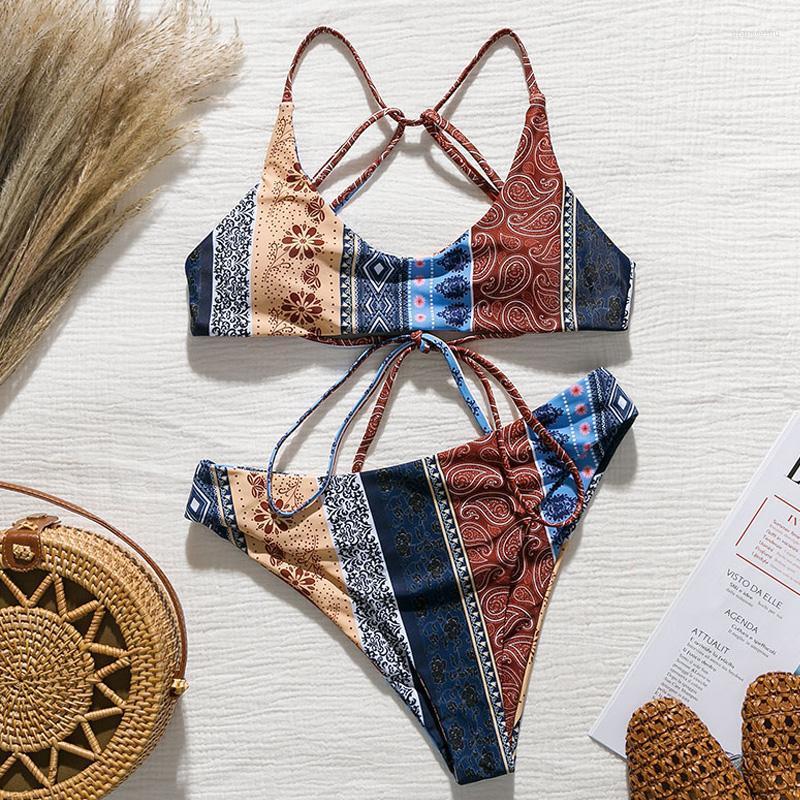 Bikinis Set Bikini Vintage Print Swimwear Women Sexy Bandage Swimsuit Bandeau Swimming Suit Bathing Beachwear Biquini1
Bikinis Set Bikini Vintage Print Swimwear Women Sexy Bandage Swimsuit Bandeau Swimming Suit Bathing Beachwear Biquini1