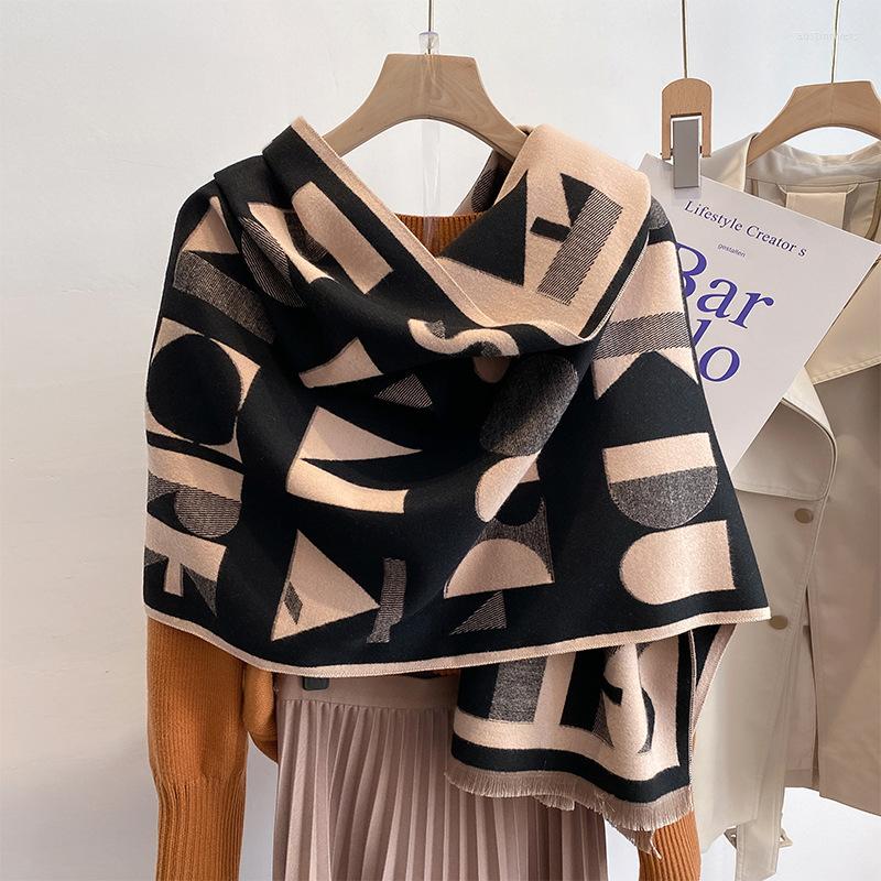 Scarves Winter Scarf Women Warm Pashmina Shawl Wraps Letter Print Blanket Thicken Cashmere Bufandas Female Foulard
Scarves Winter Scarf Women Warm Pashmina Shawl Wraps Letter Print Blanket Thicken Cashmere Bufandas Female Foulard