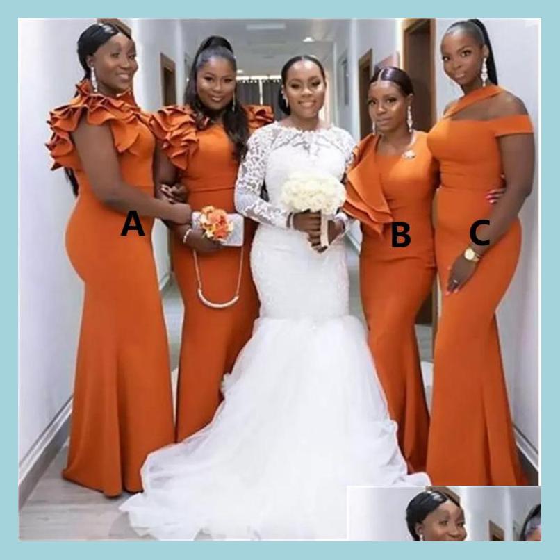 Bridesmaid Dress 2022 Burnt Orange Mermaid Bridesmaid Dresses Long Black Girl Dress Ruffles Elastic Satin Wedding Party Bridegroomdh Dh6Lm
Bridesmaid Dress 2022 Burnt Orange Mermaid Bridesmaid Dresses Long Black Girl Dress Ruffles Elastic Satin Wedding Party Bridegroomdh Dh6Lm