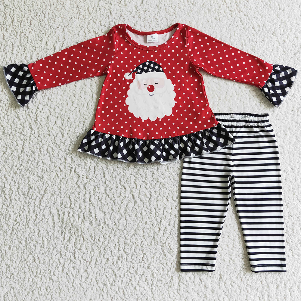 Boutique Girls Clothing Set Santa Claus Print Toddler Baby Girl Clothes Christmas Long Sleeve Pants Outfits New Fashion Children Outfits Wholesale Bulk, Silvery
Boutique Girls Clothing Set Santa Claus Print Toddler Baby Girl Clothes Christmas Long Sleeve Pants Outfits New Fashion Children Outfits Wholesale Bulk, Silvery