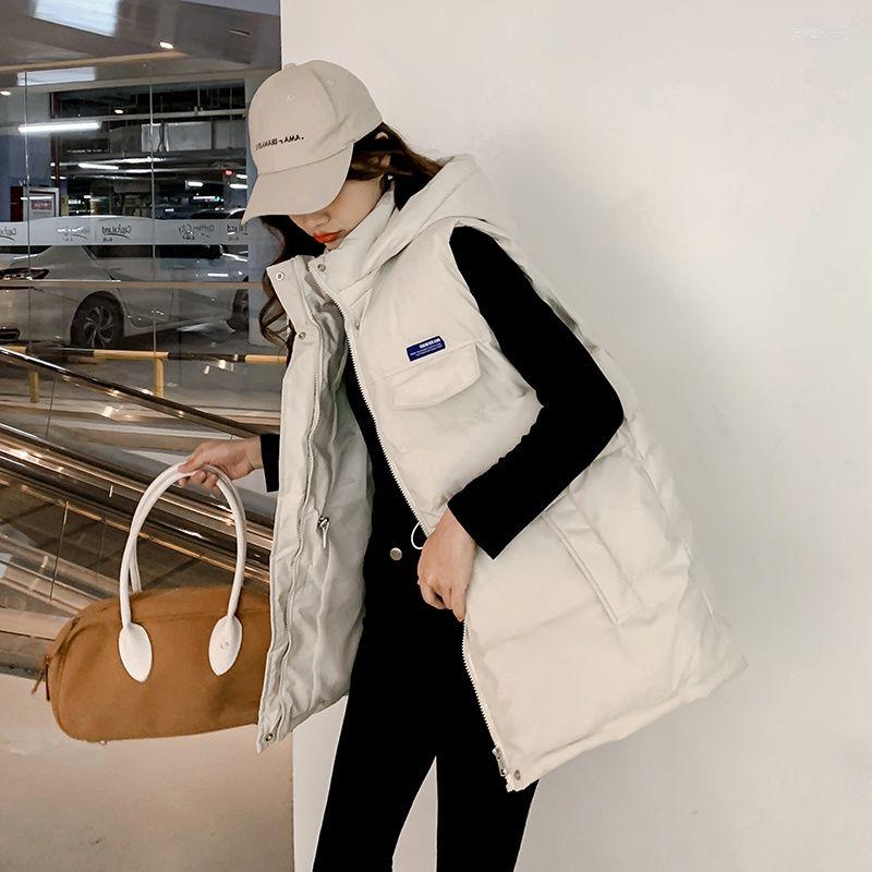 Women's Vests Women Thick Down Cotton Padded Coat Autumn Winter Hooded Sleeveless Jacket Vest Female Oversize Casual Loose Waistcoat, Beige
Women's Vests Women Thick Down Cotton Padded Coat Autumn Winter Hooded Sleeveless Jacket Vest Female Oversize Casual Loose Waistcoat, Beige