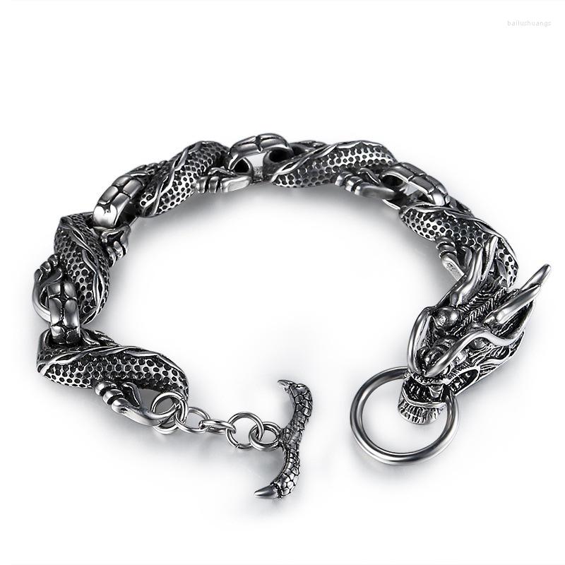 Charm Bracelets Dragon Bracelet Retro Personality Creative Men's Silver Domineering Leading Fashion Trend Simple Jewelry Accessories
Charm Bracelets Dragon Bracelet Retro Personality Creative Men's Silver Domineering Leading Fashion Trend Simple Jewelry Accessories