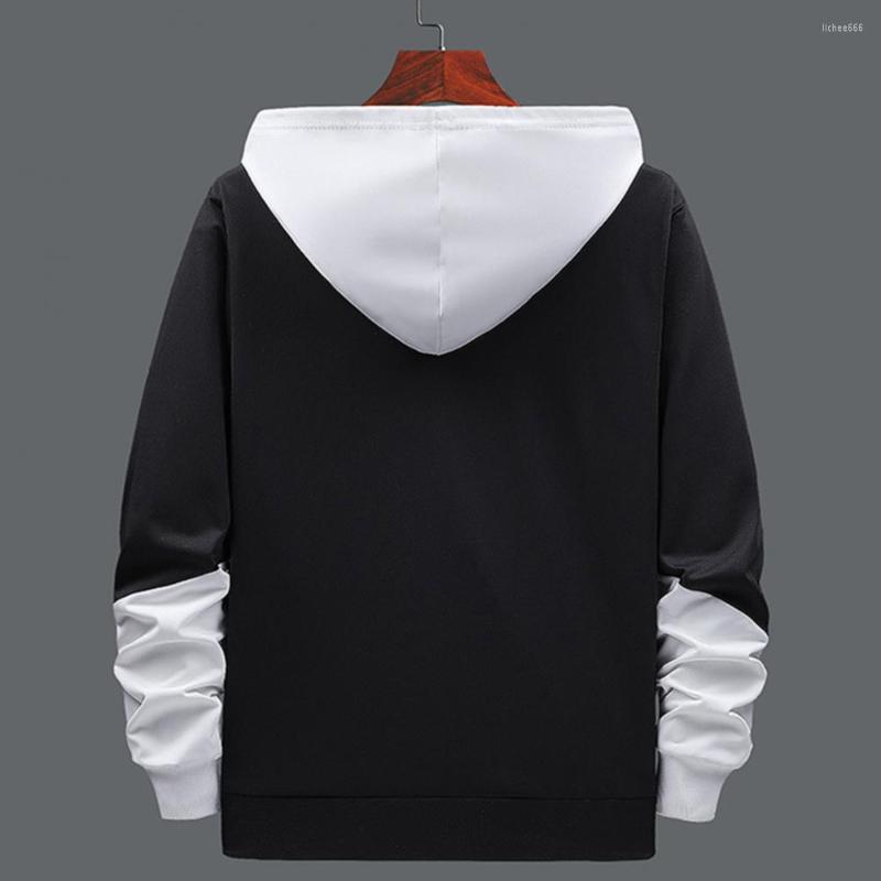 Men's Hoodies Drawstring Elastic Cuff Contrast Colors Skin-friendly Student Hoodie For School, White
Men's Hoodies Drawstring Elastic Cuff Contrast Colors Skin-friendly Student Hoodie For School, White