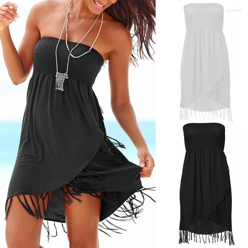 Casual Dresses Swimsuit Sexy Beach Cover Up Bohemian No Shoulder Strap Women Dress Swimwear Bikini Bathing Suit Ups 2022, Black
Casual Dresses Swimsuit Sexy Beach Cover Up Bohemian No Shoulder Strap Women Dress Swimwear Bikini Bathing Suit Ups 2022, Black