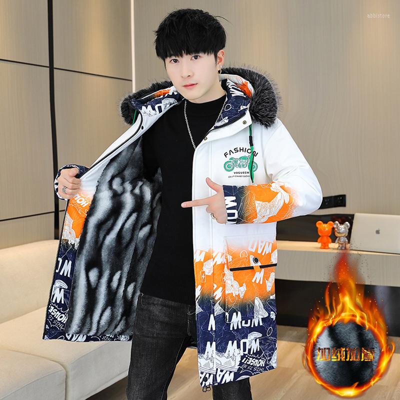 Men's Jackets 2022 Cotton Padded Jacket Outwear Warm Mid-Length Fleece Coat Thick Hooded Detachable Fur Collar Parkas Mens Top Windrebaker, Black
Men's Jackets 2022 Cotton Padded Jacket Outwear Warm Mid-Length Fleece Coat Thick Hooded Detachable Fur Collar Parkas Mens Top Windrebaker, Black
