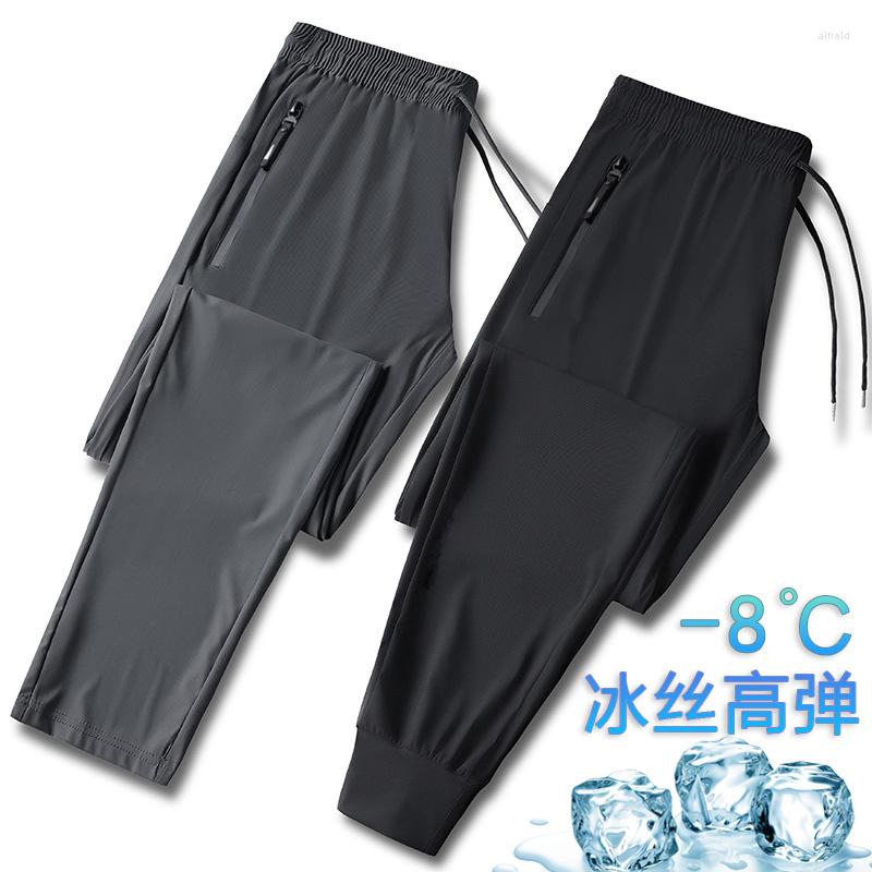 Men's Pants 2022 Men's Ice Silk Leggings Summer Thin Casual Teenagers Breathable Ankle-Tied Loose Quick-Drying, Gray ankle-tied
Men's Pants 2022 Men's Ice Silk Leggings Summer Thin Casual Teenagers Breathable Ankle-Tied Loose Quick-Drying, Gray ankle-tied