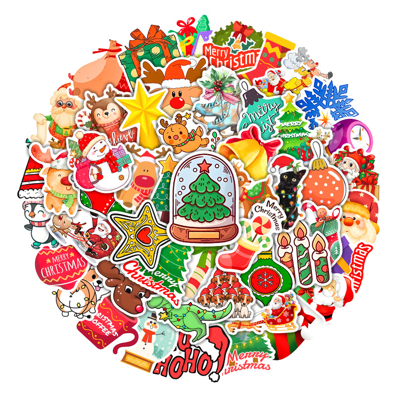 Christmas Stickers 50PCS Vinyl Waterproof Holiday Party Sticker for Computer Luggage, Multi colors
Christmas Stickers 50PCS Vinyl Waterproof Holiday Party Sticker for Computer Luggage, Multi colors