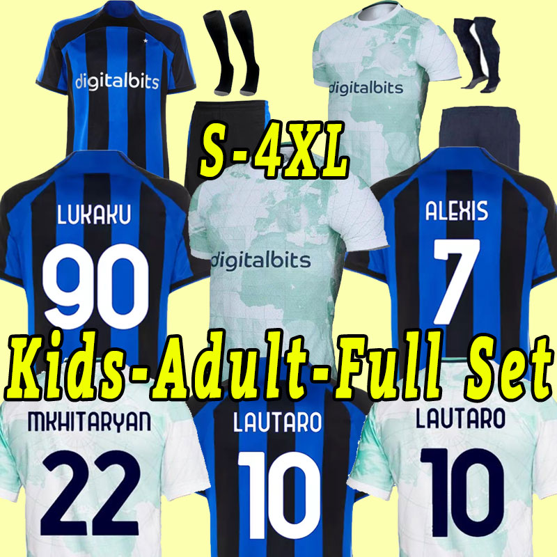 S-4XL LUKAKU soccer jerseys 22 23 Inter BARELLA VIDAL LAUTARO ERIKSEN ALEXIS DZEKO CORREA UNIFORMS football shirt 2022 2023 Milan men kids kit blue Player version sock, Home+patch
S-4XL LUKAKU soccer jerseys 22 23 Inter BARELLA VIDAL LAUTARO ERIKSEN ALEXIS DZEKO CORREA UNIFORMS football shirt 2022 2023 Milan men kids kit blue Player version sock, Home+patch