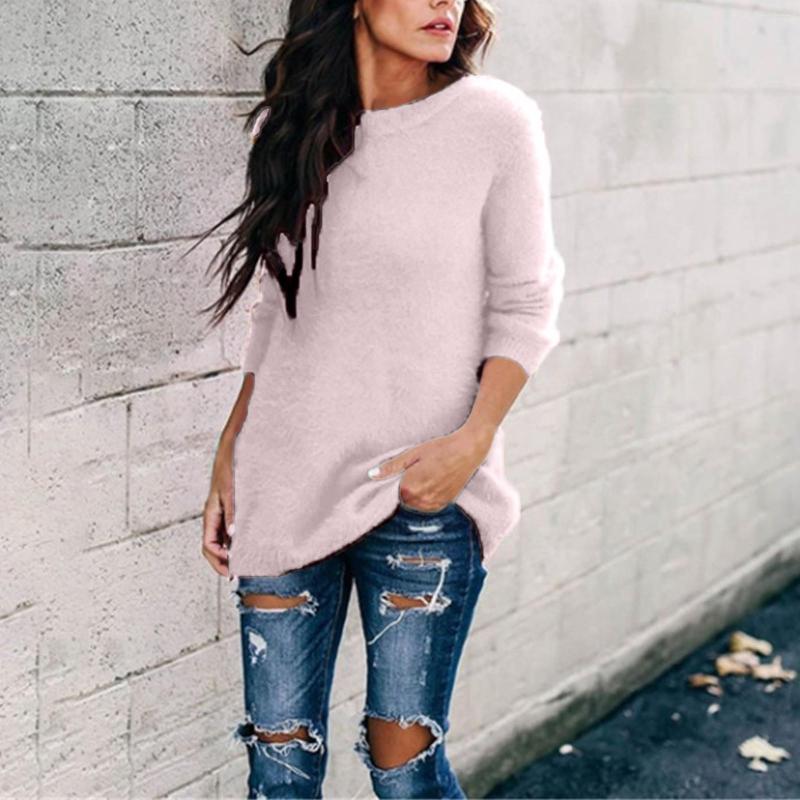 Women' Sweaters 2022 Women Knitted Tops White Round Neck Long Sleeves Solid Color Pullover Tunic Loose Autumn Winter Sweater De Mujer, Army green
Women' Sweaters 2022 Women Knitted Tops White Round Neck Long Sleeves Solid Color Pullover Tunic Loose Autumn Winter Sweater De Mujer, Army green