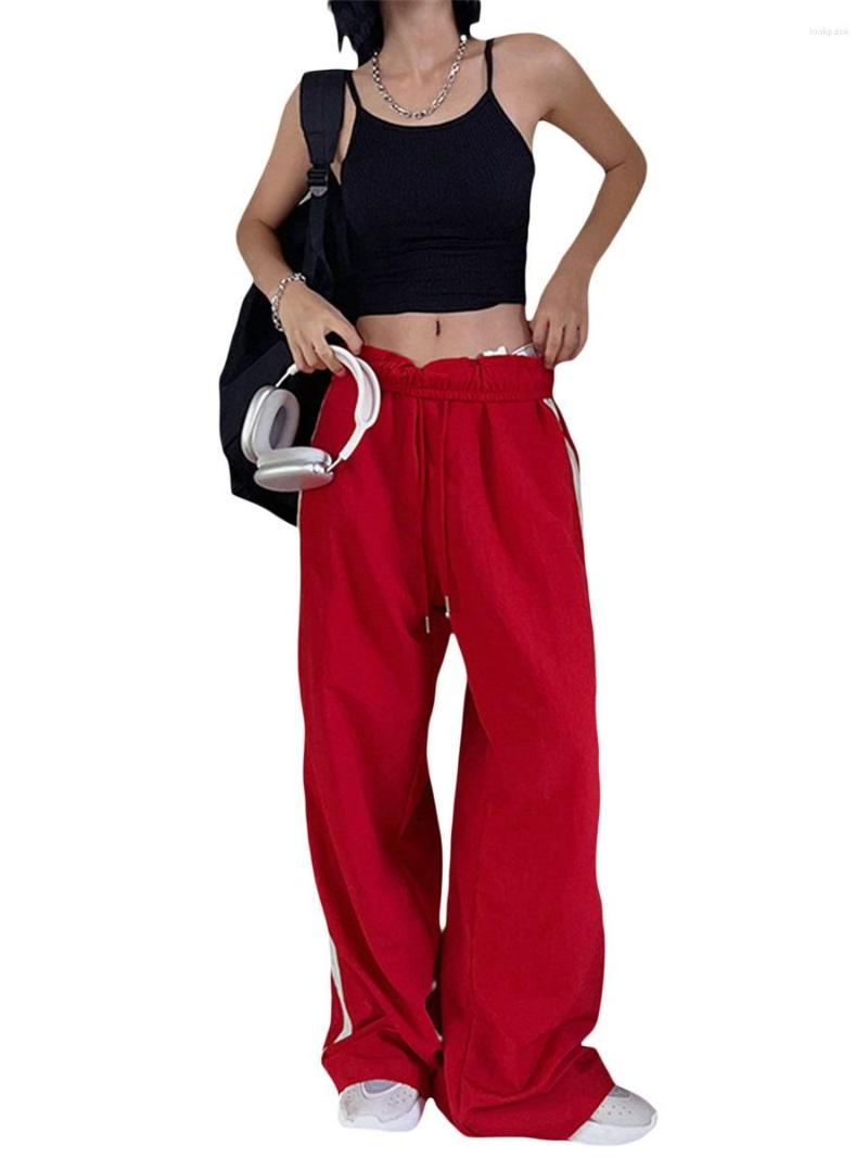 Women' Pants Women Streetwear Sweatpants Elastic Waist Drawstring Loose Wide Leg Joggers 90s Casual Punk Baggy Trousers, Black
Women' Pants Women Streetwear Sweatpants Elastic Waist Drawstring Loose Wide Leg Joggers 90s Casual Punk Baggy Trousers, Black
