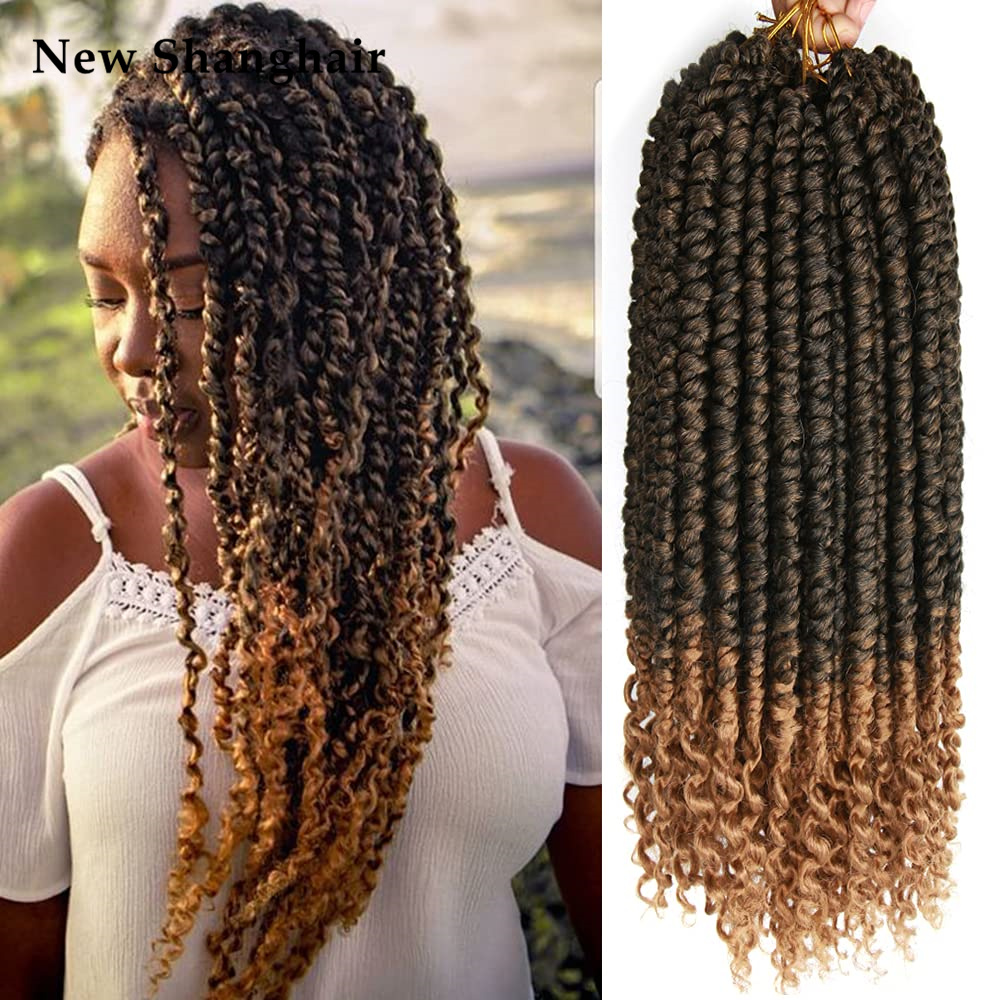 Spring twist crochet hair curly end 12 inch Senegalese twist crochet braids Synthetic Braiding Hair Extension BS27, T27
Spring twist crochet hair curly end 12 inch Senegalese twist crochet braids Synthetic Braiding Hair Extension BS27, T27