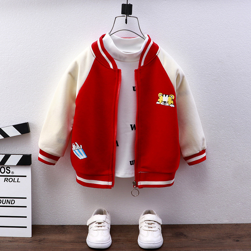 Jackets Children Baseball Western Style Boys Girls Baby Blazer Trend Coats Kids Clothes 221010