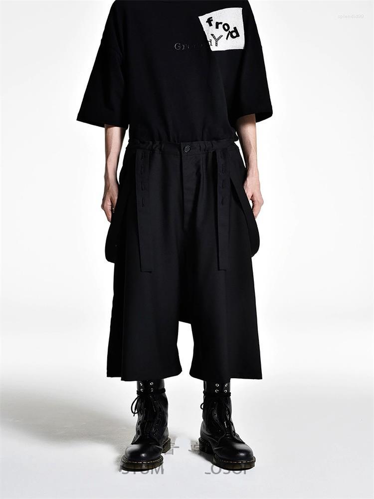 Men' Pants The Summer Men' Plain Color Casual With Large Size Straps Design Loose Seven Cent Fake Two Straight, Black
Men' Pants The Summer Men' Plain Color Casual With Large Size Straps Design Loose Seven Cent Fake Two Straight, Black