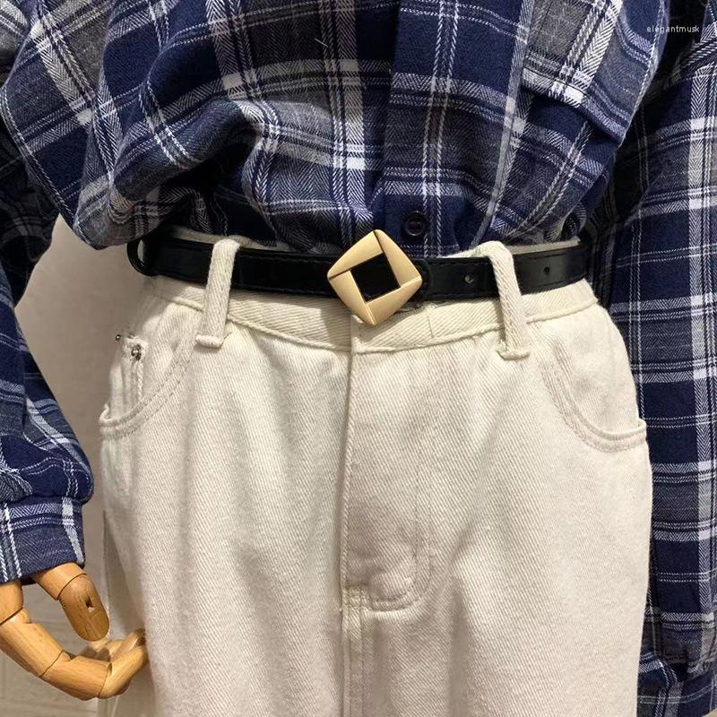 Belts Gold Square Buckle Waist Belt Strap PU Leather Jeans Pants For Women Casual Brown Black Ladies Female Waitsband
Belts Gold Square Buckle Waist Belt Strap PU Leather Jeans Pants For Women Casual Brown Black Ladies Female Waitsband
