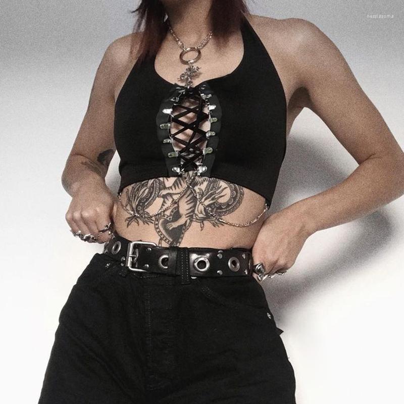 Women' Tanks Lace Up Y2k Chain Corset Top Contrast Aesthetic Glove Crop Backless V Neck Patched Knitted Sweats Women Retro Vest Cute, Black
Women' Tanks Lace Up Y2k Chain Corset Top Contrast Aesthetic Glove Crop Backless V Neck Patched Knitted Sweats Women Retro Vest Cute, Black