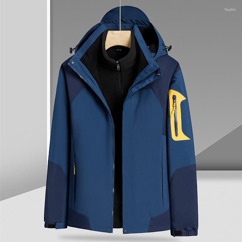 Men's Jackets Jacket Two-piece Suit Men's Three-in-one Detachable Fleece Liner Women's Coat Windproof Waterproof Warm Hiking Skating, Male red
Men's Jackets Jacket Two-piece Suit Men's Three-in-one Detachable Fleece Liner Women's Coat Windproof Waterproof Warm Hiking Skating, Male red