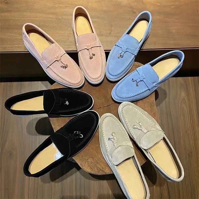 Dress Shoes Women Men Flat Khaki Suede Summer Walk Metal Lock Slipon Loafers Causal Moccasin Comfortable Mules Driving 221010, Image color
Dress Shoes Women Men Flat Khaki Suede Summer Walk Metal Lock Slipon Loafers Causal Moccasin Comfortable Mules Driving 221010, Image color