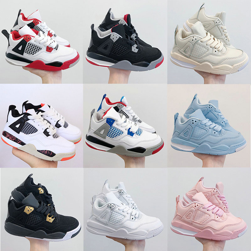 2023 Jumpman 4 Kids basketball shoes Black Cat Bred Children Outdoor sports shoes Gym Red Chicago 4s Black cat Blue Athletic Boy Girls sneakers 26-35
2023 Jumpman 4 Kids basketball shoes Black Cat Bred Children Outdoor sports shoes Gym Red Chicago 4s Black cat Blue Athletic Boy Girls sneakers 26-35