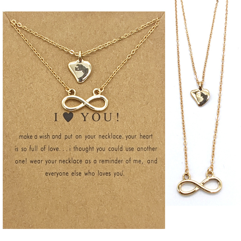 Fashion Love heart pendant Necklace Gold Plated Double Chain Choker for Women Party Jewelry
Fashion Love heart pendant Necklace Gold Plated Double Chain Choker for Women Party Jewelry