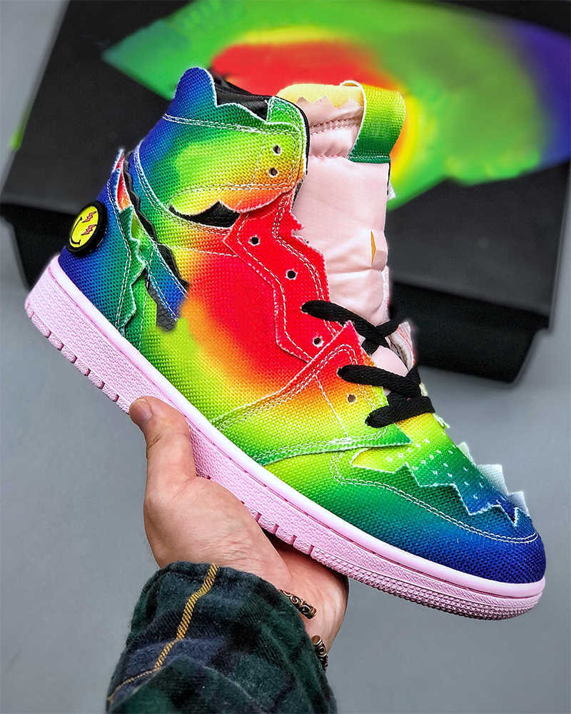 Basketball Shoes Fashion Trainers Sneakers Classic High Rainbow Tie-Dye Canvas Zigzag Go Quality X Jbalvin Men Women Jumpman 1 With Box jumpman1shoes, #1
Basketball Shoes Fashion Trainers Sneakers Classic High Rainbow Tie-Dye Canvas Zigzag Go Quality X Jbalvin Men Women Jumpman 1 With Box jumpman1shoes, #1