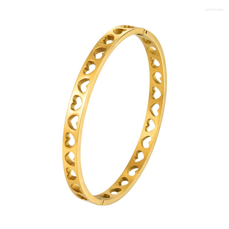Bangle High Quality Unique Design Hollow Peach Heart Stainless Steel Bracelet Ladies Love Fashion Jewelry Gift Wholesale
Bangle High Quality Unique Design Hollow Peach Heart Stainless Steel Bracelet Ladies Love Fashion Jewelry Gift Wholesale