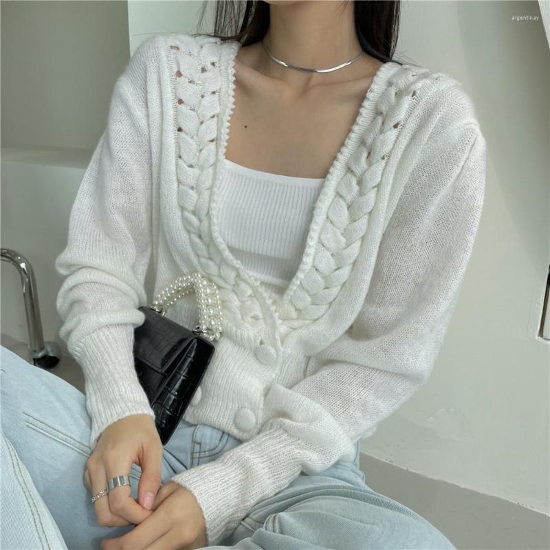 Women's Knits Alien Kitty Korean Sweet Twisted Knitted Cardigans Sweaters Tops Thin Gentle Autumn 2022 Lady Elegant Loose Fashion Femme Chic, Green
Women's Knits Alien Kitty Korean Sweet Twisted Knitted Cardigans Sweaters Tops Thin Gentle Autumn 2022 Lady Elegant Loose Fashion Femme Chic, Green