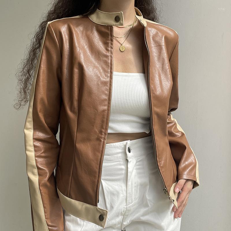 Women' Leather Coats Jacket Trending Products Womenroupas Femininas Jaqueta Couro Feminina Roupa, Brown
Women' Leather Coats Jacket Trending Products Womenroupas Femininas Jaqueta Couro Feminina Roupa, Brown