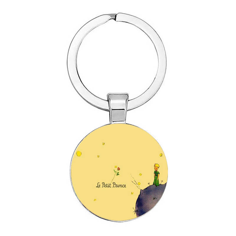 Little Prince and Fox Rose Logo Glass Cabochon Pendant Keychain Jewelry Gift Don't Be a Boring Adult Little Prince
Little Prince and Fox Rose Logo Glass Cabochon Pendant Keychain Jewelry Gift Don't Be a Boring Adult Little Prince