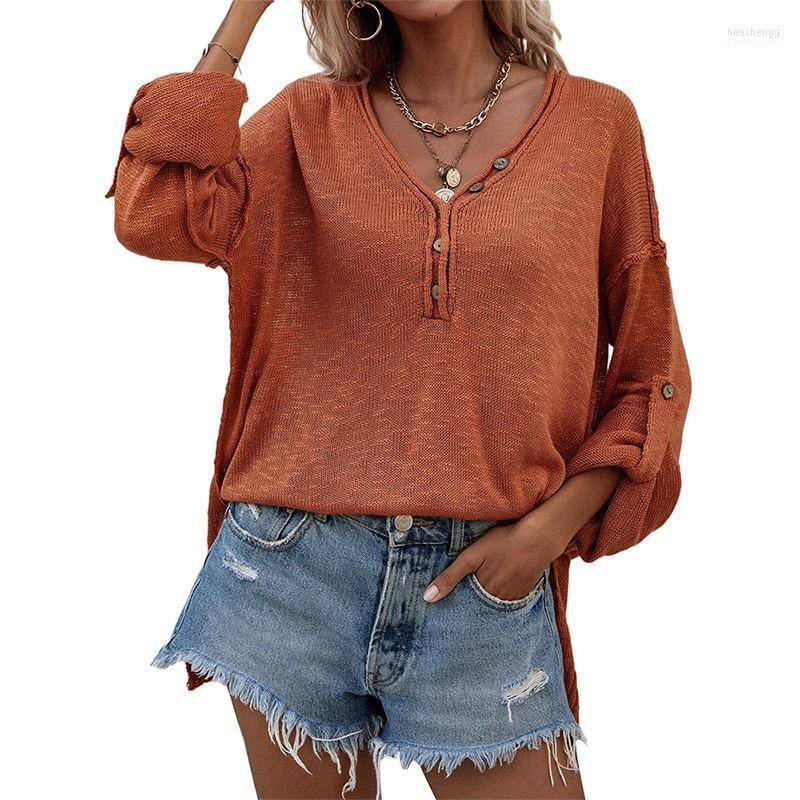 Women's Sweaters Women's Knitted Sweater Women Clothes Autumn Thin Long Sleeve V-neck Button Loose Casual Female Fashion Elegant Ladies, White
Women's Sweaters Women's Knitted Sweater Women Clothes Autumn Thin Long Sleeve V-neck Button Loose Casual Female Fashion Elegant Ladies, White