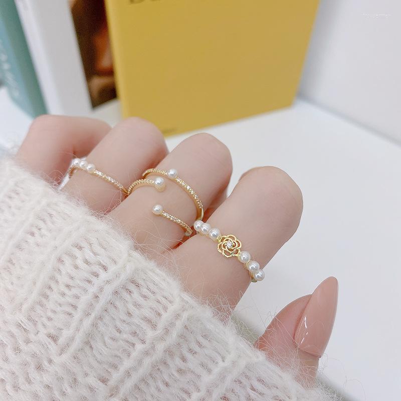 Cluster Rings Korea 2022 Trend Fashion Pearl Temperament Personalized Flower Adjustable Ring All-Match Daily Accessories GiftCluster
Cluster Rings Korea 2022 Trend Fashion Pearl Temperament Personalized Flower Adjustable Ring All-Match Daily Accessories GiftCluster
