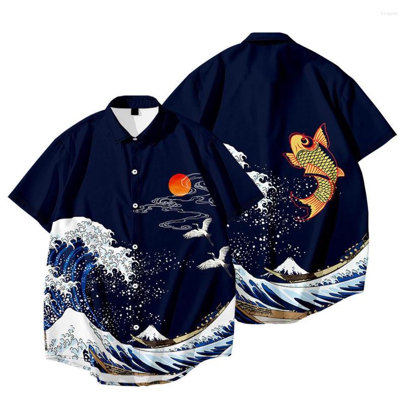 Men's Casual Shirts Men's Shirt Y2k Hombre Kanagawa Carp Pattern 3D Digital Print Short Street Hawaii Retro, 2b 3m37
Men's Casual Shirts Men's Shirt Y2k Hombre Kanagawa Carp Pattern 3D Digital Print Short Street Hawaii Retro, 2b 3m37