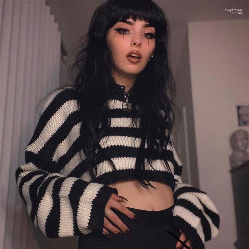 Women' Sweaters Women' Sweatshirts Autumn Gothic Style Long Sleeve Stripe Sweater Pullovers Korean Crop Tops Streetwear Winter, Black
Women' Sweaters Women' Sweatshirts Autumn Gothic Style Long Sleeve Stripe Sweater Pullovers Korean Crop Tops Streetwear Winter, Black