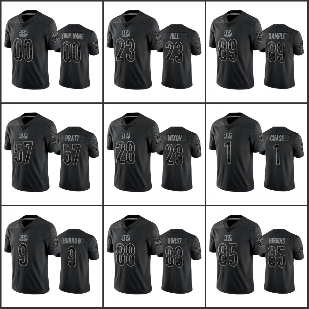 Jerseys Cincinnati''Bengals''Men #1 Ja'Marr Chase 9 Joe Burrow 28 Joe Mixon 85 Tee Higgins Custom Women Youth''NFL Black Reflective Limited Jersey
Jerseys Cincinnati''Bengals''Men #1 Ja'Marr Chase 9 Joe Burrow 28 Joe Mixon 85 Tee Higgins Custom Women Youth''NFL Black Reflective Limited Jersey