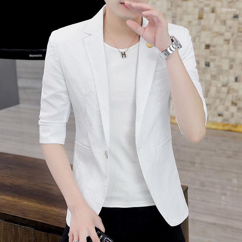 Men's Suits Men's Small Suit Men's Half Sleeve White Blue Coat Black Summer Linen Casual Youth Formal Occasions Package Mail
Men's Suits Men's Small Suit Men's Half Sleeve White Blue Coat Black Summer Linen Casual Youth Formal Occasions Package Mail